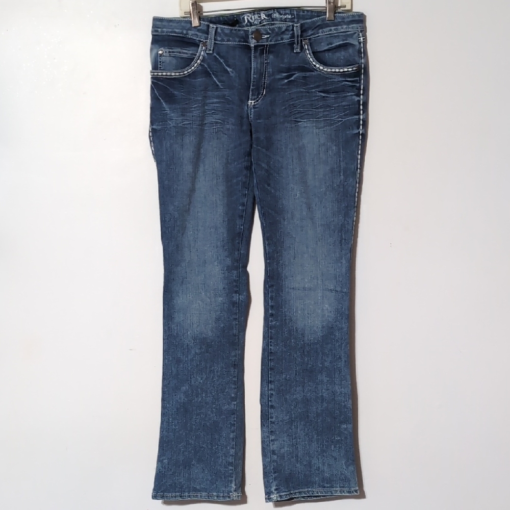Wrangler Rock 47 Ultra Low Rise Women's Blue Jeans